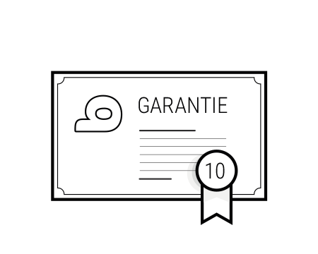 Illustration : un diplôme sur lequel est inscrit garantie et 10 