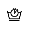 Symbole pour lavage rapide