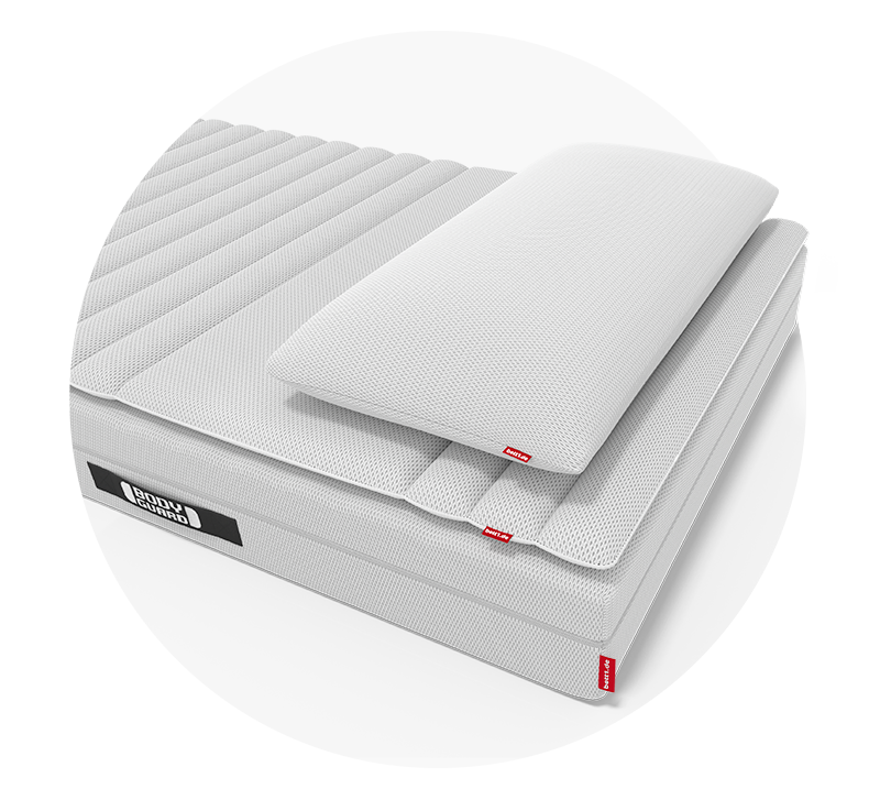Matelas, surmatelas et oreiller viscoélastique Bodyguard