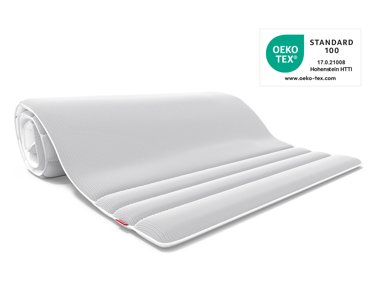 Le surmatelas BODYGUARD®. Avec le label Oeko-Tex® Standard 100.