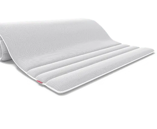 Der BODYGUARD® Topper. Daneben das Oeko-Tex® Standard 100 Siegel	
