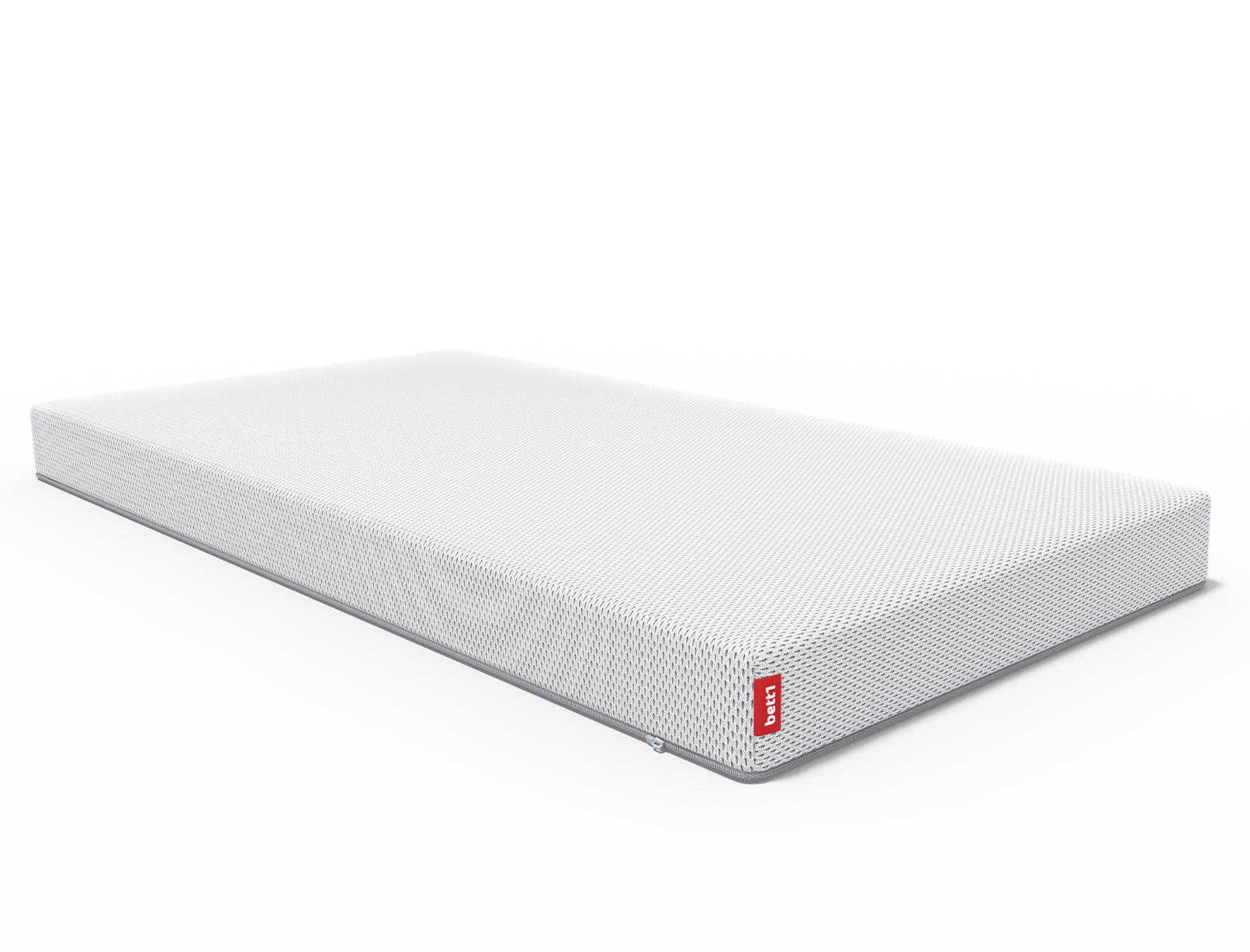 Au-dessus du matelas pour enfants et bébés, un sceau de kidsgo avec le texte : recommandation des familles kidsgo.de Bodyguard matelas enfant bett1.fr