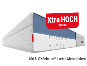 BODYGUARD Boxspring Matratze. Text: Xtra hoch 28 cm. 100 % QXSchaum, keine Metallfedern.