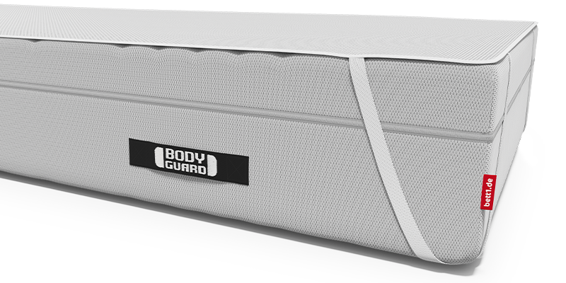 alèse Bodyguard posée sur un matelas Boxspring