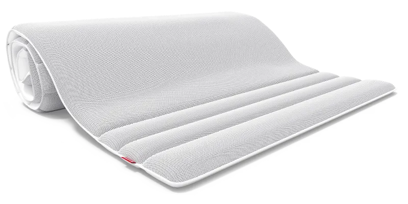 Surmatelas BODYGUARD® a moitié déroulé.