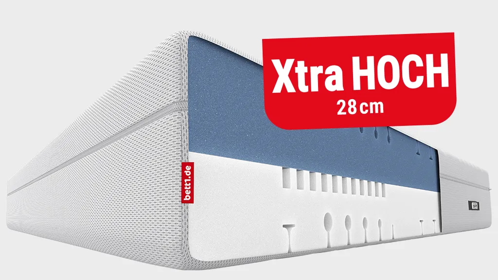 Die BODYGUARD Boxspring Matratze. Text: extra hoch. 28 cm