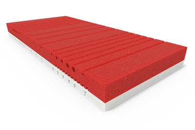 L'âme du matelas rouge et blanche souple BODYGUARD® 